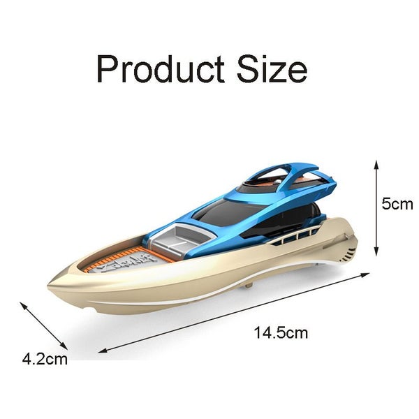 Mini Fast RC Boat 2.4Ghz with LED Lights Rechargeable for Pools Lakes Carousel 2
