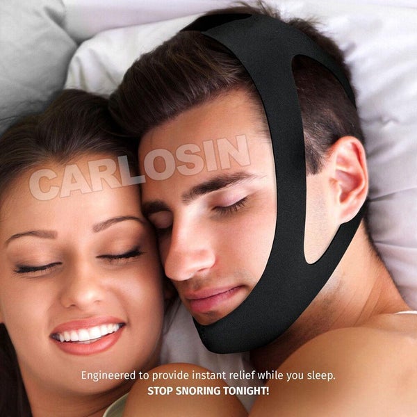 2xAnti Snore AntiSnore Device Jaw Strap Stop Snoring Chin Sleep Apnea Belt Ap... Carousel 1