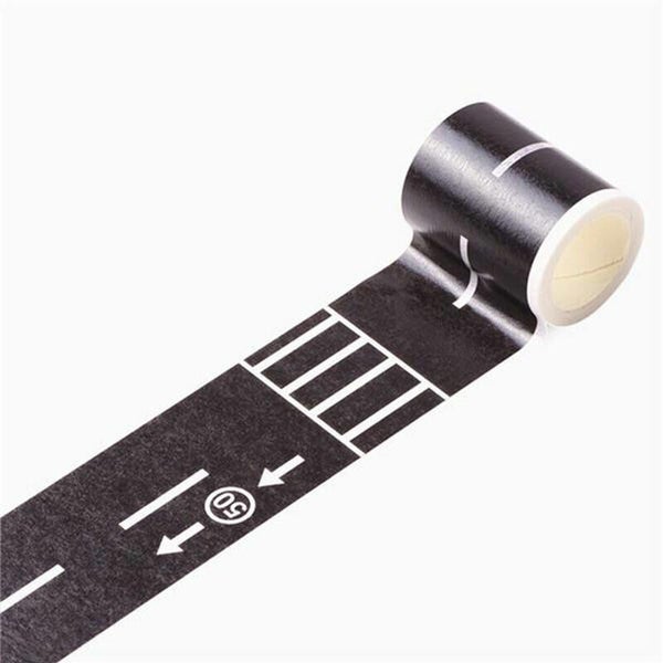 Kid Road Tape Floor Car Track Kit Railway Vehicle Interior Road Toy 1.89 x 196in Carousel 14
