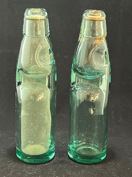 Vintage Pair Of Marble Codd Bottles Carousel 1