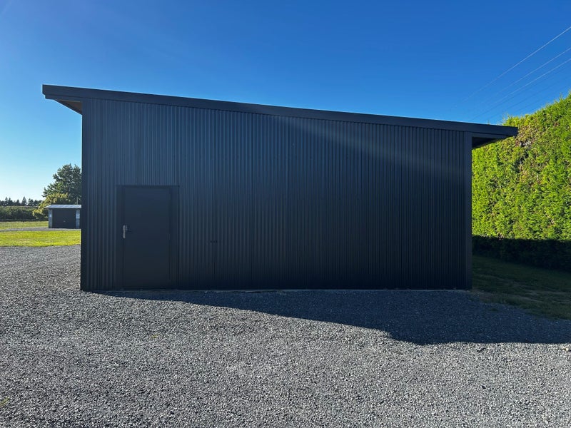 Consent Free Pole Shed 8.0 x 14.4 115.2SQM Fully Enclosed Lean To Carousel 2