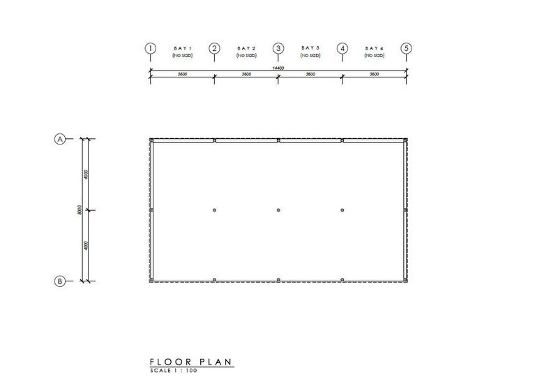 Consent Free Pole Shed 8.0 x 14.4 115.2SQM Open Fronted Lean To Carousel 2