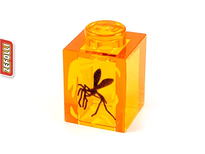 Lego Jurassic World Mosquito in Amber 1x1 Brick - N Carousel 1