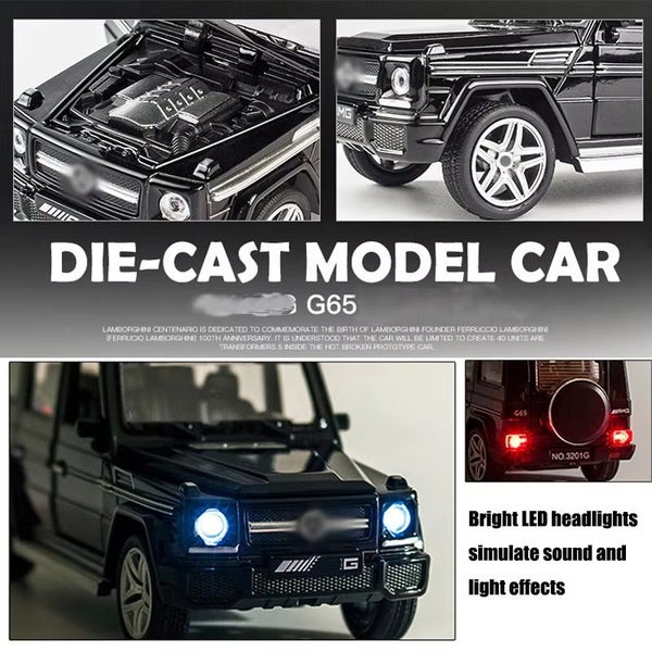 1:32 Car Diecast Toy Off-Road Acousto-optic With To Open The Door, BLACK-NO BOX Carousel 2