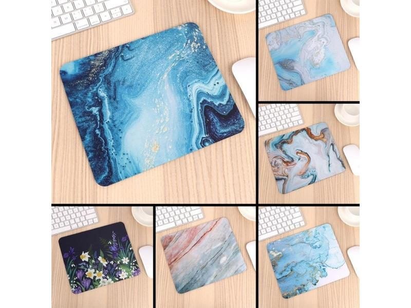 Good Use Small Mouse Pad For Game Playing Lover Rubber Mouse Mat Marble Design Carousel 2