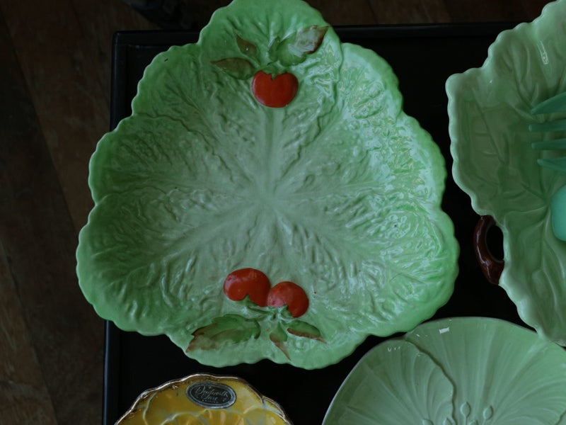 Early Crown Lynn & Vintage Carlton Ware Leafy Dish Collection Bulk Lot Carousel 2