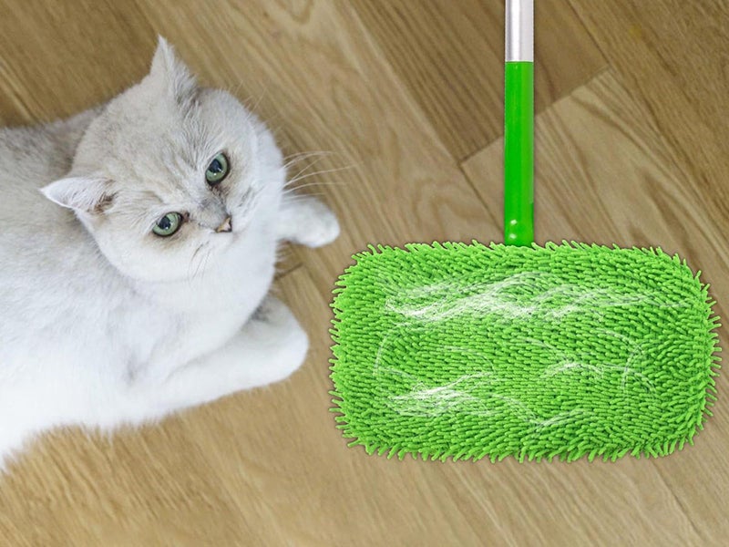 4X Reusable Mop Pads Dry Sweeping Cloths Wet Mopping Cloths for Swiffer Sweeper Carousel 6