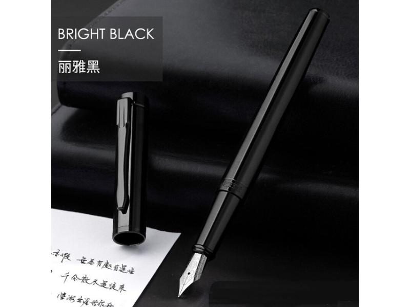 HERO Black Forest Fountain Pen EF/F Nib Classic Design Metal Stainless Steel Carousel 1