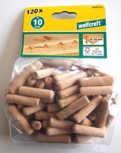 Dowel pins - European Beech -6/8/ 10mm Carousel 1