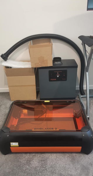 Emblaser 2 - Laser Cutter and Engraver, Air Assist, Filtration Unit & Software Carousel 7