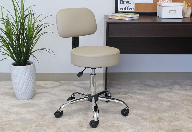 STOOL LAB SALON TATTOO OFFICE ROLLING CHAIR WITH BACKREST Carousel 6