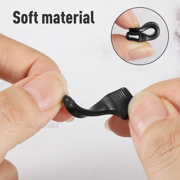 2 pairs Anti-Slip Glasses Hook Ear Grip Silicone Spectacle Holder Carousel 2