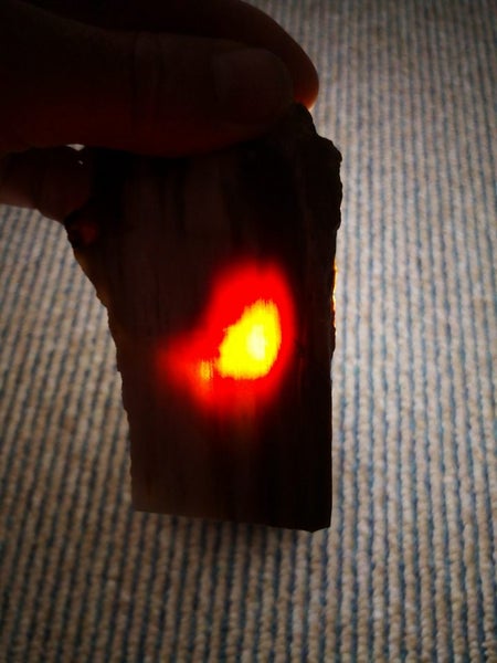 Petrified wood translucent carving slab Carousel 2