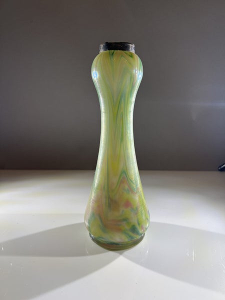 Art Nouveau Silver Capped Glass Vase Carousel 2