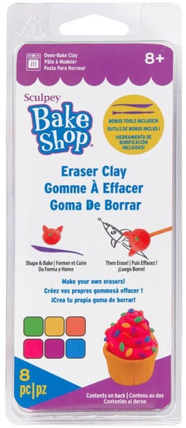Sculpey Bake Shop Eraser Clay Set 6 Carousel 1