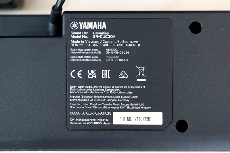 Near New Yamaha Sound Bar and Sub Woofer Carousel 2