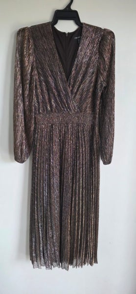Forever New Metallic Dress Carousel 1