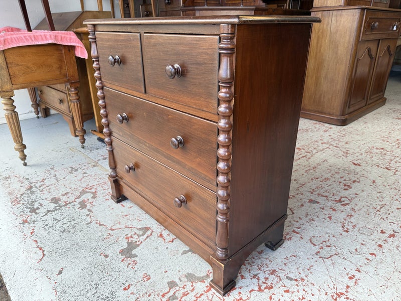 An antique NZ Colonial Solid Kauri Chest of Drawers Carousel 2
