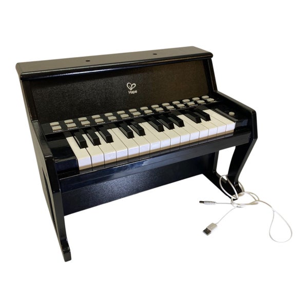 Hape Learn with Lights Black Piano Carousel 1