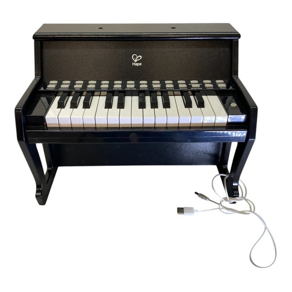 Hape Learn with Lights Black Piano Carousel 2