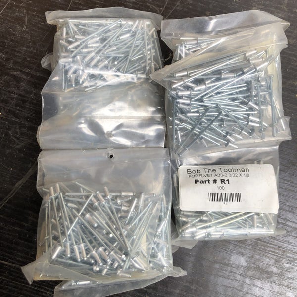 Pop Rivets in various sizes in plastic bag Carousel 1