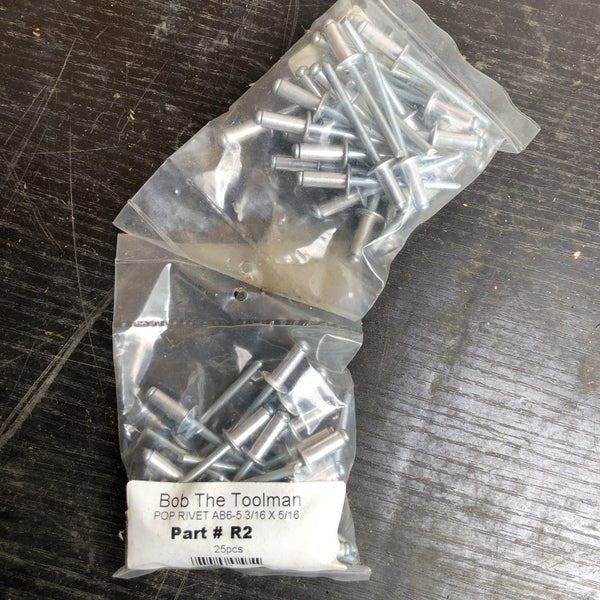Pop Rivets in various sizes in plastic bag Carousel 2