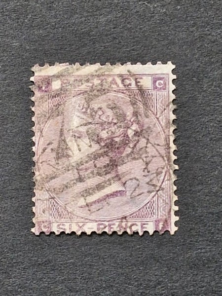 GB QV 1862 6d GOOD USED 4 SMALL WHITE CORNER LETTERS Carousel 1