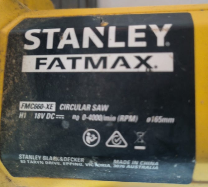 Stanley Fatmax Tools Skill Saw and drill 18 volt and 2 x 18volt New Batteries Carousel 2