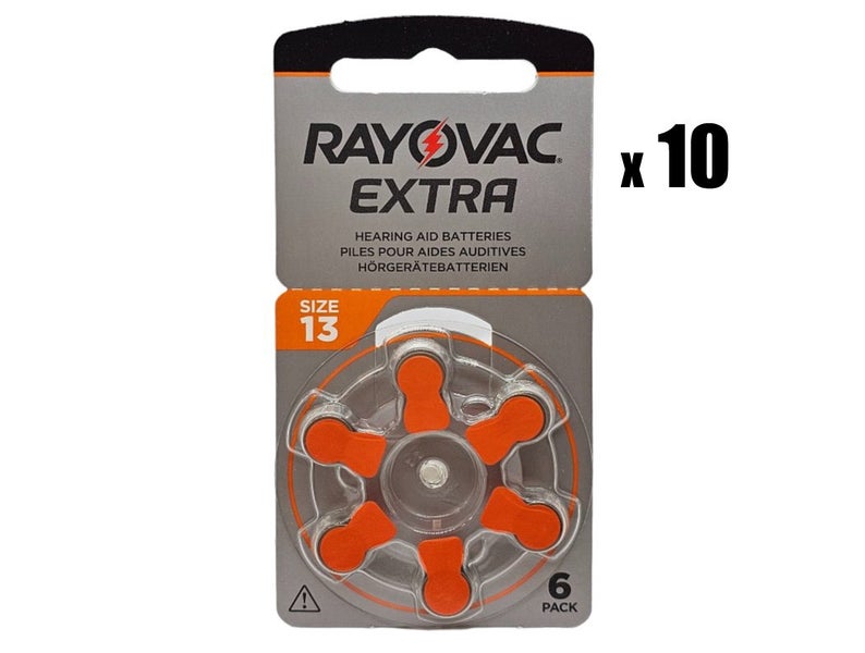 Rayovac Extra P13 (PR48, size 13) hearing aid - 60 battery (1 box) Carousel 1