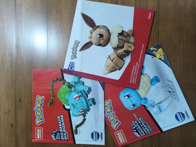 Mega Construx Bulbasaur, Squirtle and Eevee Carousel 2