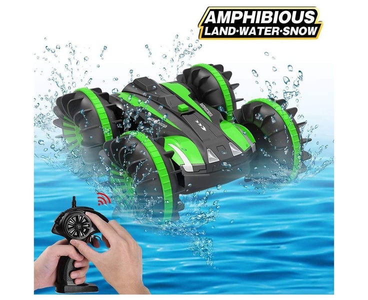 Remote Control Boat Waterproof RC Monster Truck Stunt Car for kid 5-10 Year Carousel 1