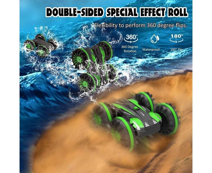 Remote Control Boat Waterproof RC Monster Truck Stunt Car for kid 5-10 Year Carousel 6
