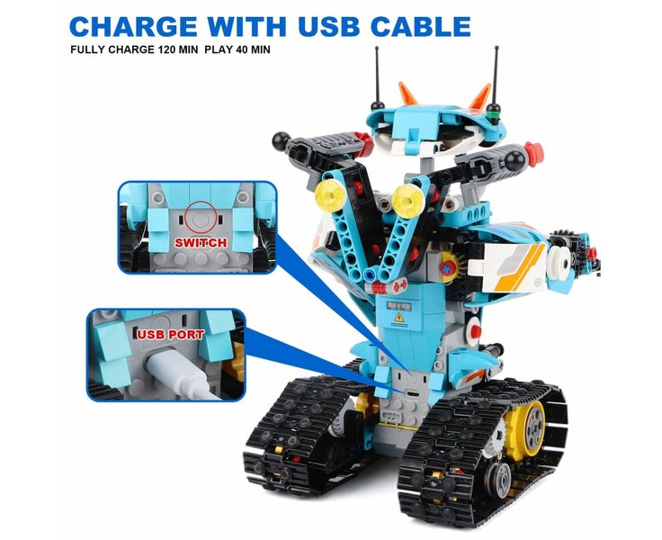 Remote APP Controlled Robot Building Programmable Transforming Robotic Bui Carousel 2