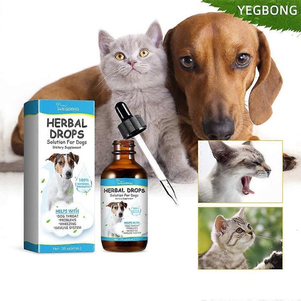 Dog Cough Treatment Herbal Drops Solution Dietary Supplement Kennel For Dog Itch Carousel 1