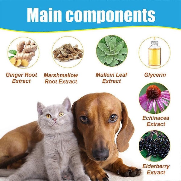 Dog Cough Treatment Herbal Drops Solution Dietary Supplement Kennel For Dog Itch Carousel 2