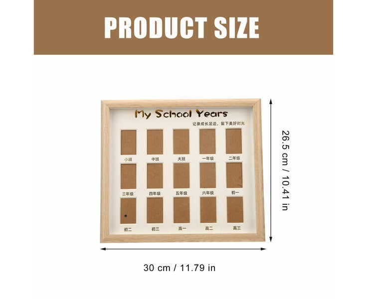 My School Years Picture Frame Kids Baby Growth Photo Elegant Memories Carousel 2