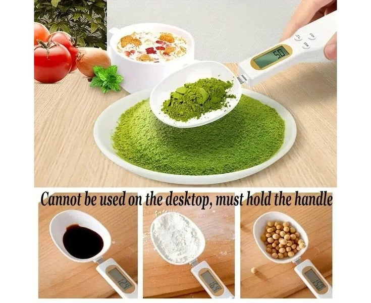 2pcs Mini Spoon Scale Digital Kitchen Scale Electronic LCD Food Scale 0.1-500g Carousel 2