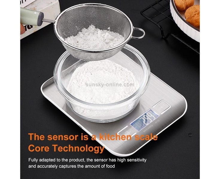 Stainless Steel Small Food Electronic Scale Kitchen Portable Baking Electro Carousel 9