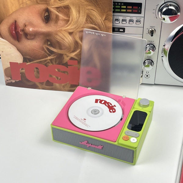Portable CD Player with Speakers Bluetooth for Car Home Green Pink Carousel 7
