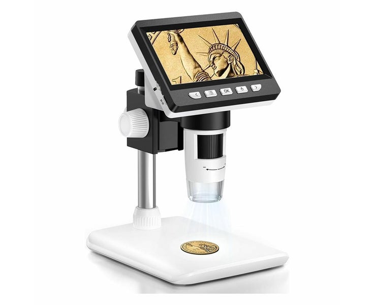 LCD 1000X Digital Microscope, 1080P USB Coin Magnifier for Error Coins with Carousel 1