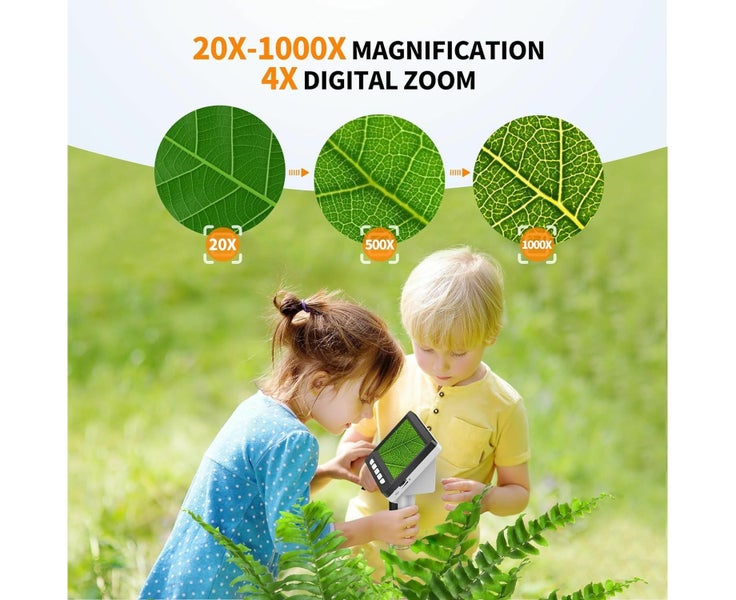 LCD 1000X Digital Microscope, 1080P USB Coin Magnifier for Error Coins with Carousel 2