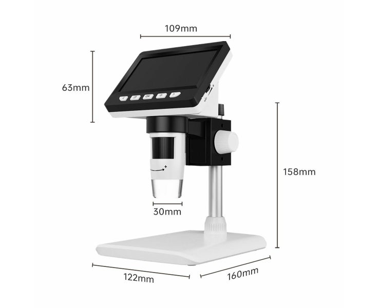 LCD 1000X Digital Microscope, 1080P USB Coin Magnifier for Error Coins with Carousel 7