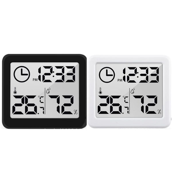 2setsxDigital Thermometer Humidity Meter Room Temperature Indoor LCD Hygrometer Carousel 12
