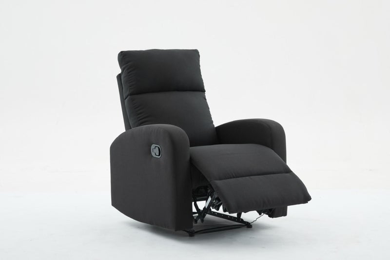 SX Black Polyester 1 Seater Recliner62863870187649112
