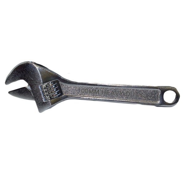 4" (100mm) Adjustable Spanner Wrench Monkey Pipe Wrench Plumbers (0 - 15mm) Carousel 1