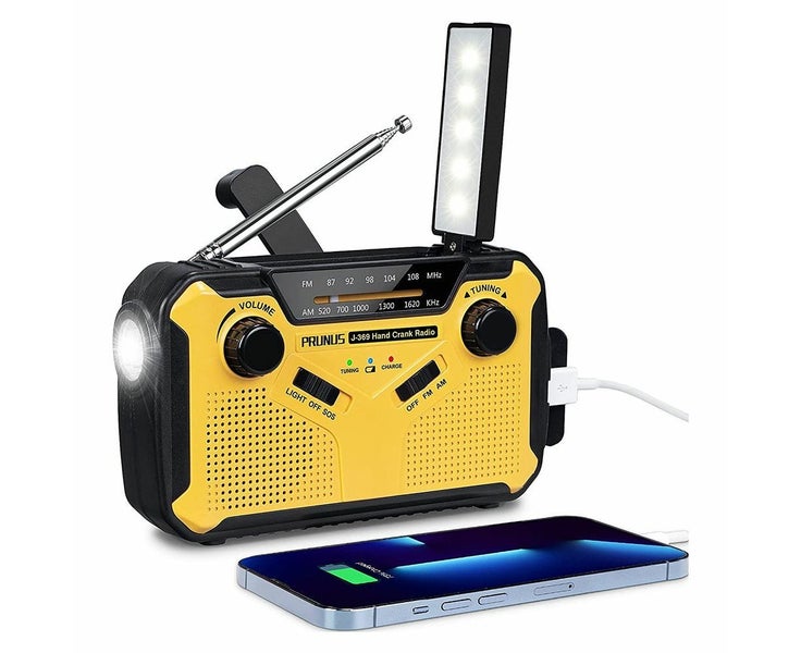 Solar Radio Crank Emergency, Crank Radio FM AM Radio Battery Operated, Emer Carousel 1