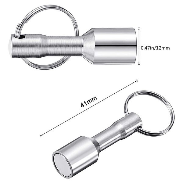 4Pcs Key Ring Neodymium Magnet Chain Keyring Magnetic Hook Super Strong Holder Carousel 2