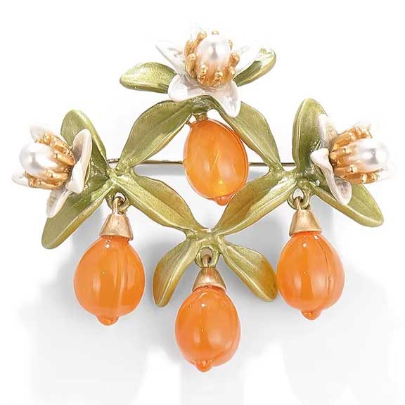 Brooch "Orange Blossom" Carousel 1