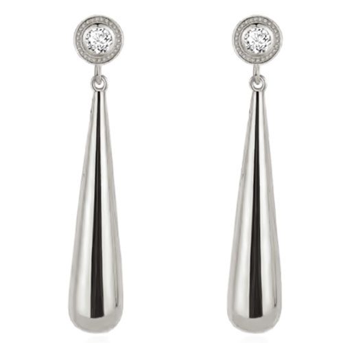 Silver Drop Earrings "Cali" Carousel 1