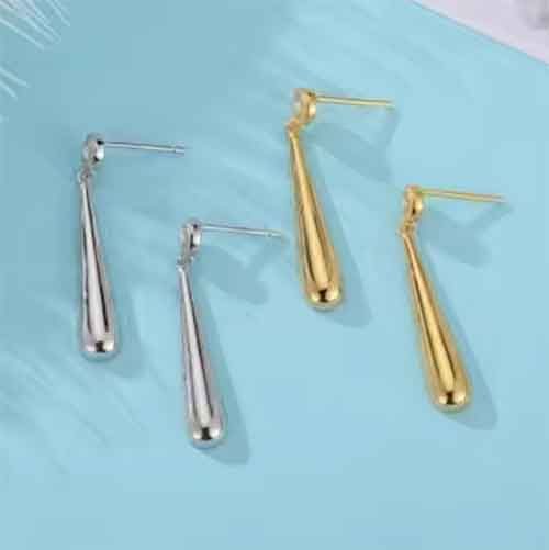Gold Drop Earrings "Cali" Carousel 2